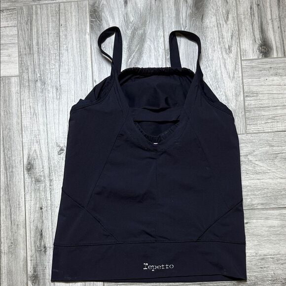 Repetto Black Tank Top with Logo at Back Size Small - Picture 5 of 12